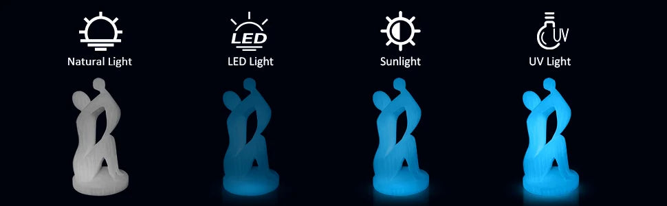 GEEETECH Glow PLA 1.75mm 1kg Glow in Dark for 3D Printing Night Light Luminous 8 Colors 3D Printer Material, Oversea Warehouse