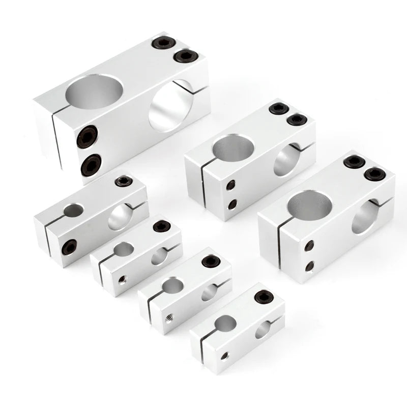 3D printing accessories Pneumatic components linear optical axis fixing clip Connecting piece cross double hole support frame