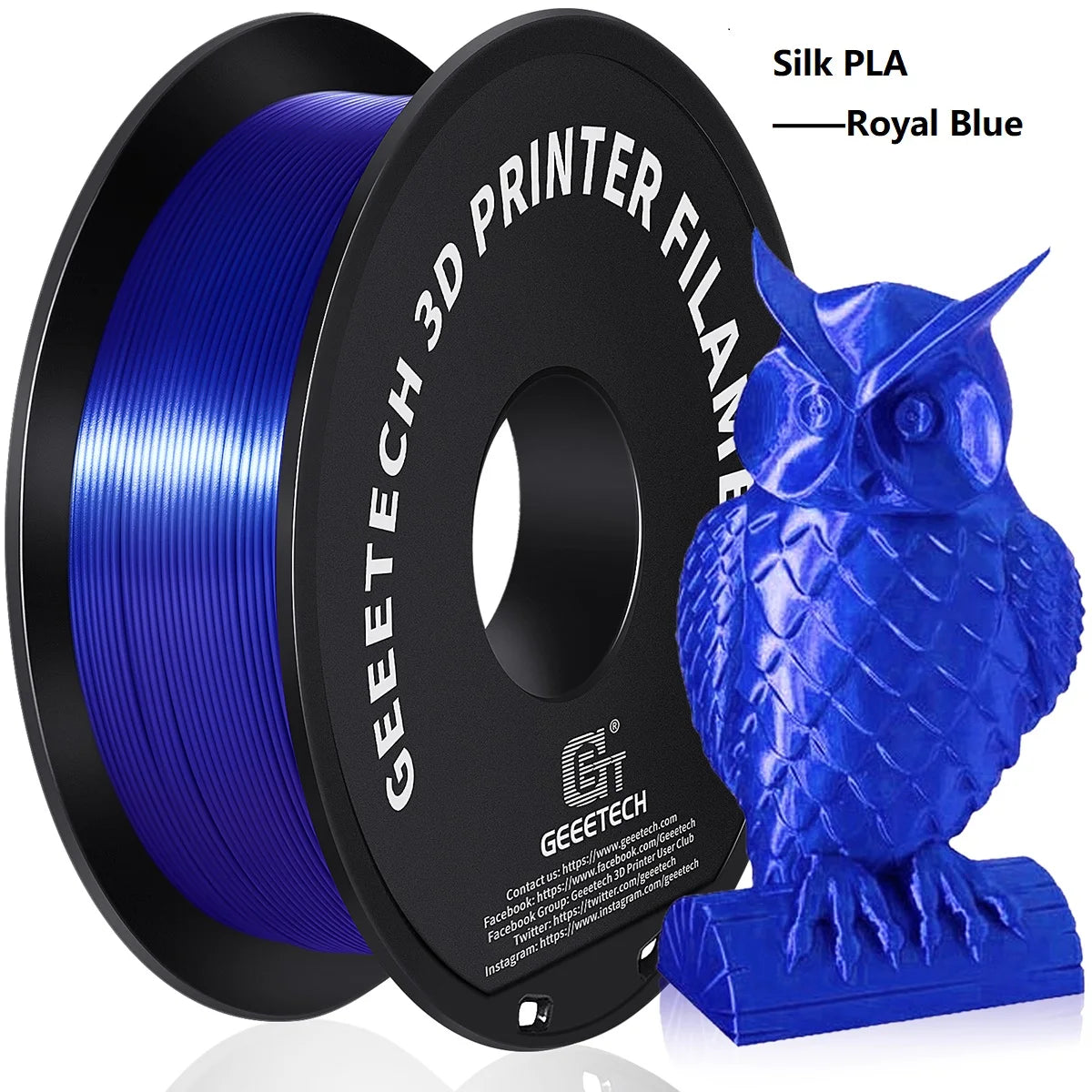 GEEETECH 3D Printing Materials Filament PLA For FDM 3D Printer Pure pla 1 kg (2.2lbs) Vacuum Packaging 1.75mm +-0.03mm