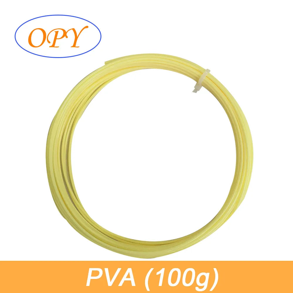 Pva Soluble Filament 3D Printer Washable 0.5 kg 100g 10m Polyvinyl Alcohol Threads 1.75mm Bigprinter Water Plastic Reel Roll