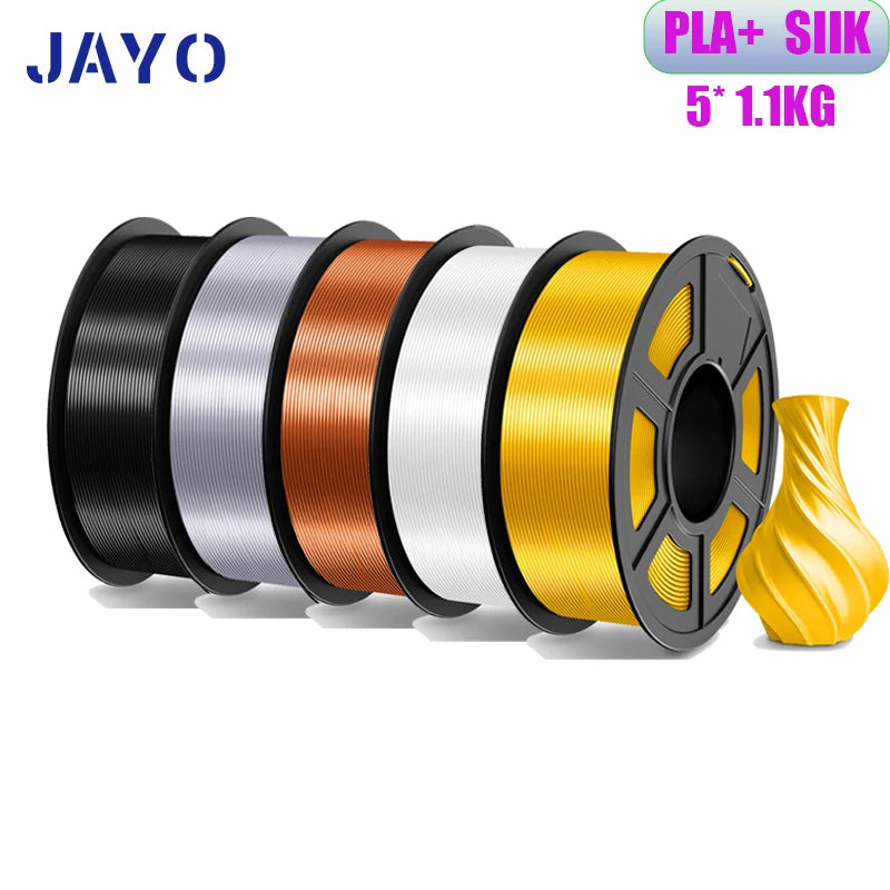 JAYO 5Rolls PLA/PLA Plus/petg/ABS/TPU/PLA meta/PLAYG/HS-PLA 3D Printer Filament 1.75mm FDM 3D Printer Materials for 3D Printer