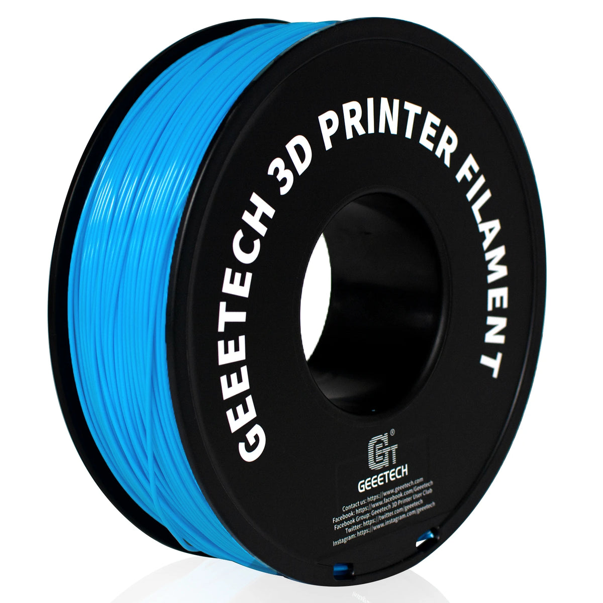 Geeetech ABS+ 3D Filament 1.75mm 1KG Plastic 3D Printer Material, Tangle-Free, Non-Toxic, Vacuum Packaging White Blac Redk BLue