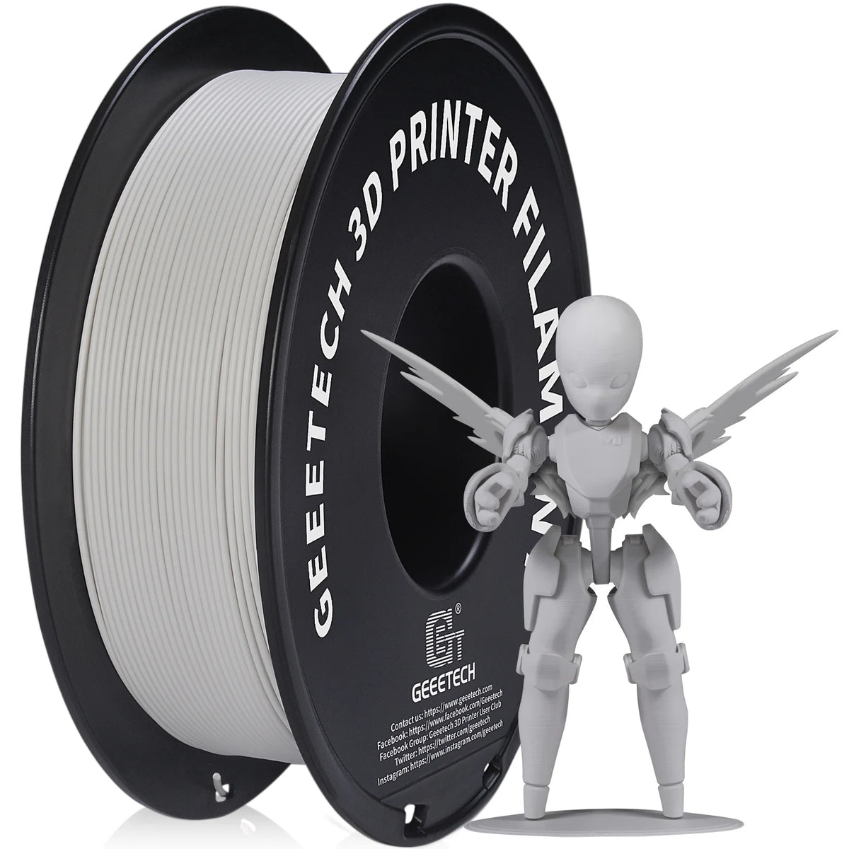 Geeetech 1kg 1.75mm Matte PLA 3D Printer Filament Vacuum Packaging Overseas Warehouses A Variety of Colors Fast Ship
