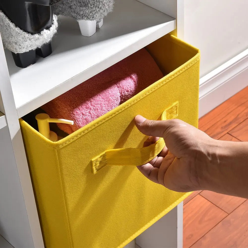 26x26x28cm Cubes Bins Pure Color Non Woven Square Storage Box Clothes Toys Sundries Storage Box Wardrobe Drawer Organizer