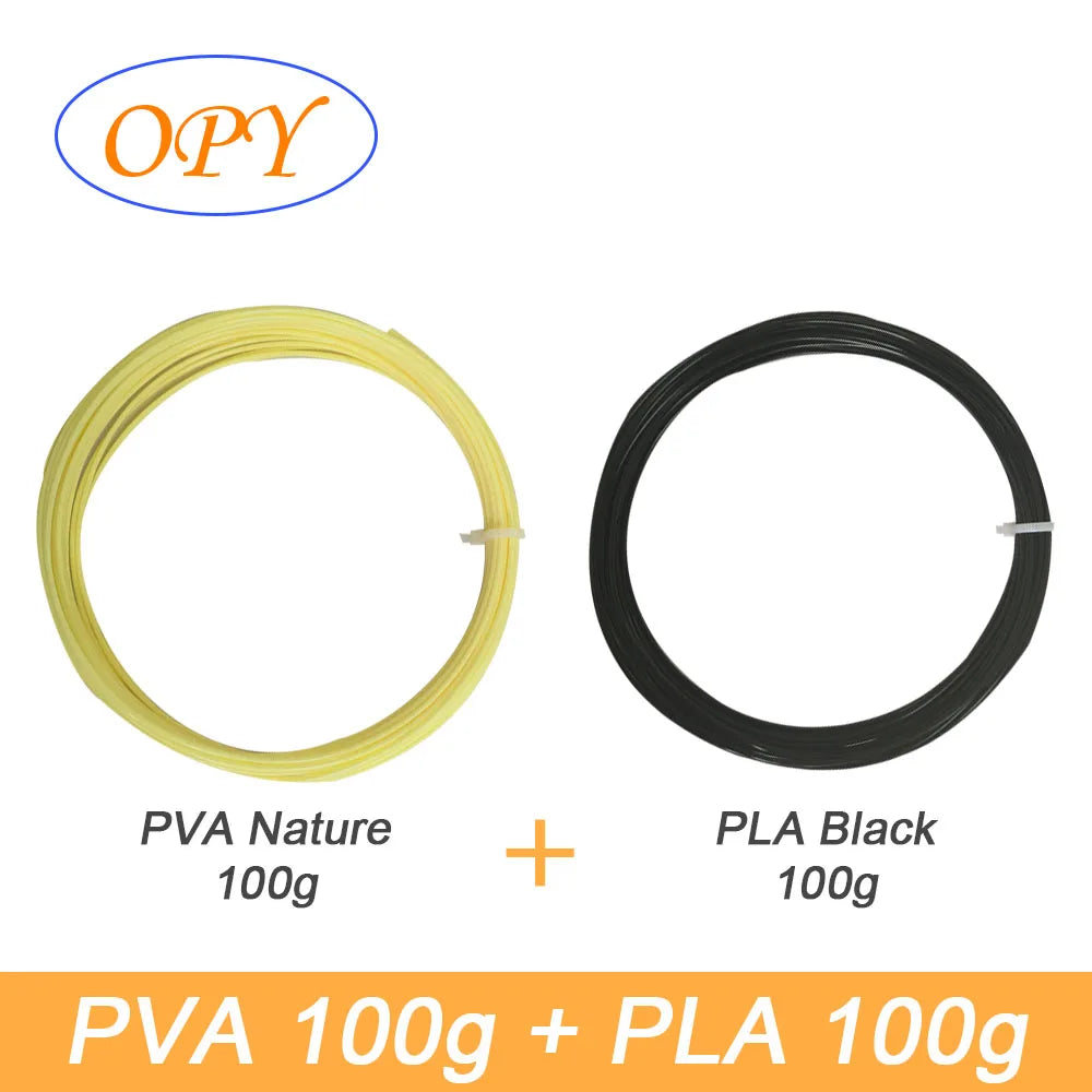 Pva Soluble Filament 3D Printer Washable 0.5 kg 100g 10m Polyvinyl Alcohol Threads 1.75mm Bigprinter Water Plastic Reel Roll