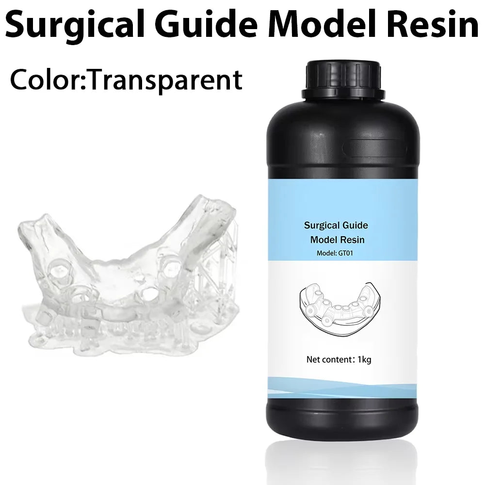 Dental 3D Printer Resin Liquid High Precision & Biocompatible for Surgical Guide Model And 3D Printing Rigid Photosensitive Resi