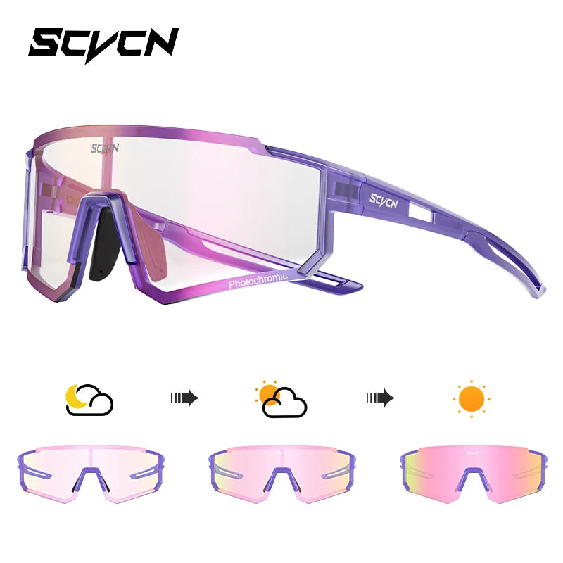 SCVCN Sweet Pink Bike Cycling Glasses Bicycle Photo Accessories Golf Eyepieces Camping Sunglasses UV400 Outdoor Sports Equipment