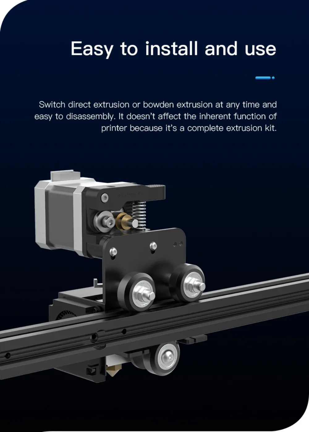 Creality Ender-3 Direct Extruding Kit Ender 3/Ender-3S/Ender-3 Pro Sturdy Wear Resisitant Oxidation Treatment 3D Printer Parts