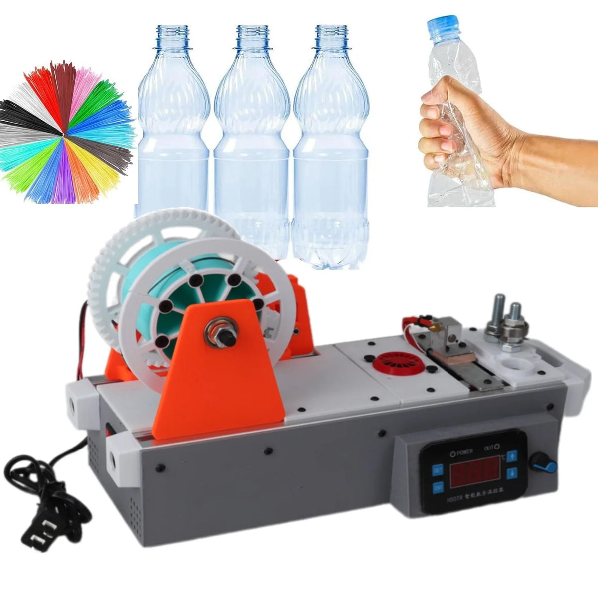 DIY Desktop 3D Filament Extruder Machine Kit Multifunctional Plastic Filament Maker Tool For 3D Printing Consumables Maker