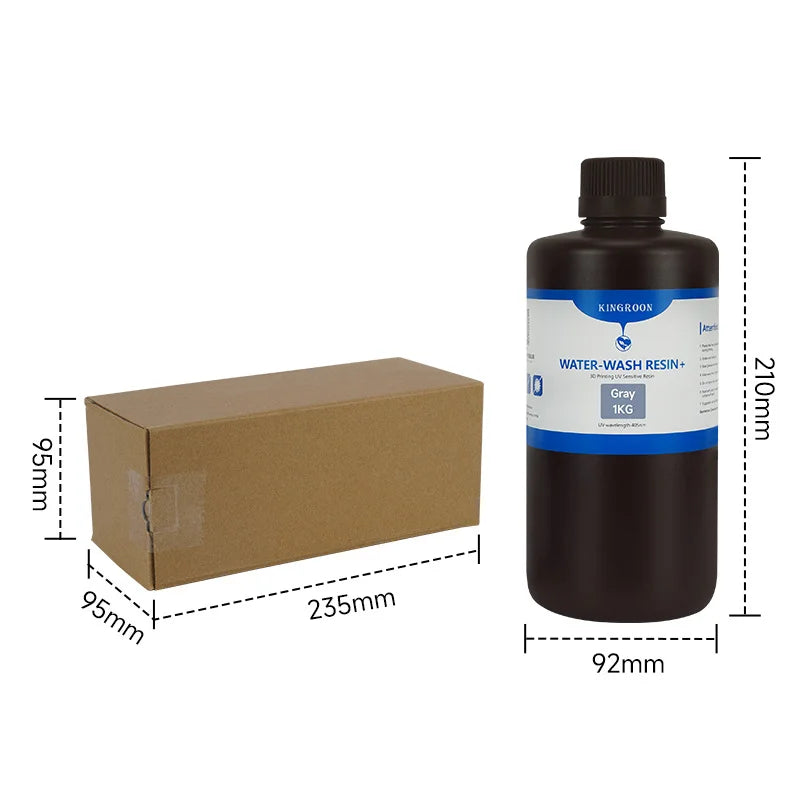 2026 NEW Water-Washable 3D Standard Photopolymer Resin Low Odor Low Viscosity LCD 3D Printing Resin for LCD 3D Printer