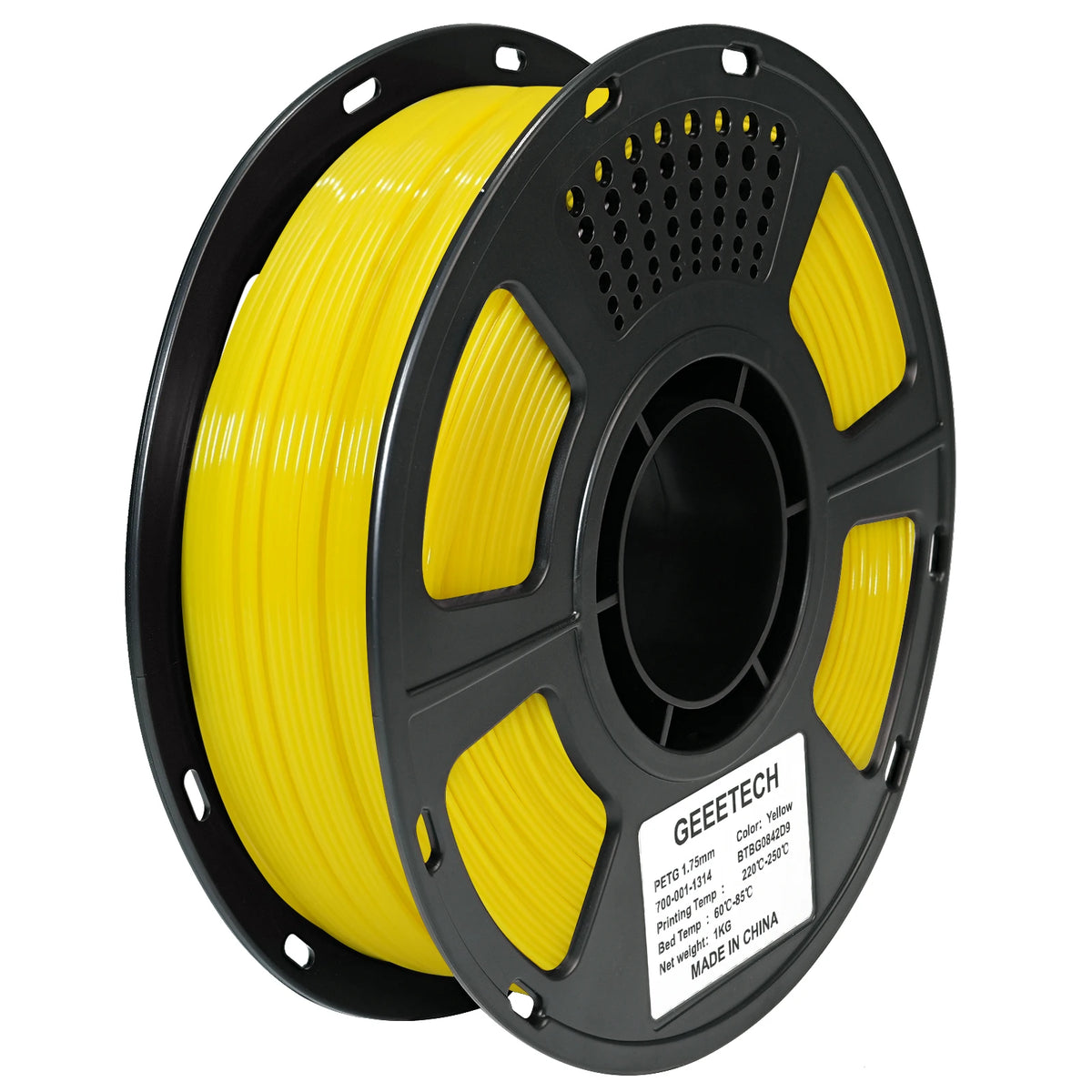 GEEETECH 1kg 1.75mm 1KG(2.2LBS) Pure PETG, 3D Printer Filament, Vacuum Packaging, Tangle-Free, 3D Printing Materials