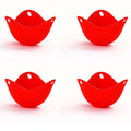 4pcs Silicone Egg Poachers Cups Egg Boiler Mold Cup for Microwave Air Fryer Stovetop Eggs Steaming Egg Maker Kitchen Gadgets