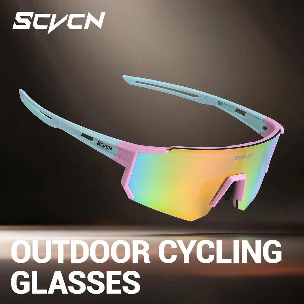 SCVCN Sweet Pink Bike Cycling Glasses Bicycle Photo Accessories Golf Eyepieces Camping Sunglasses UV400 Outdoor Sports Equipment