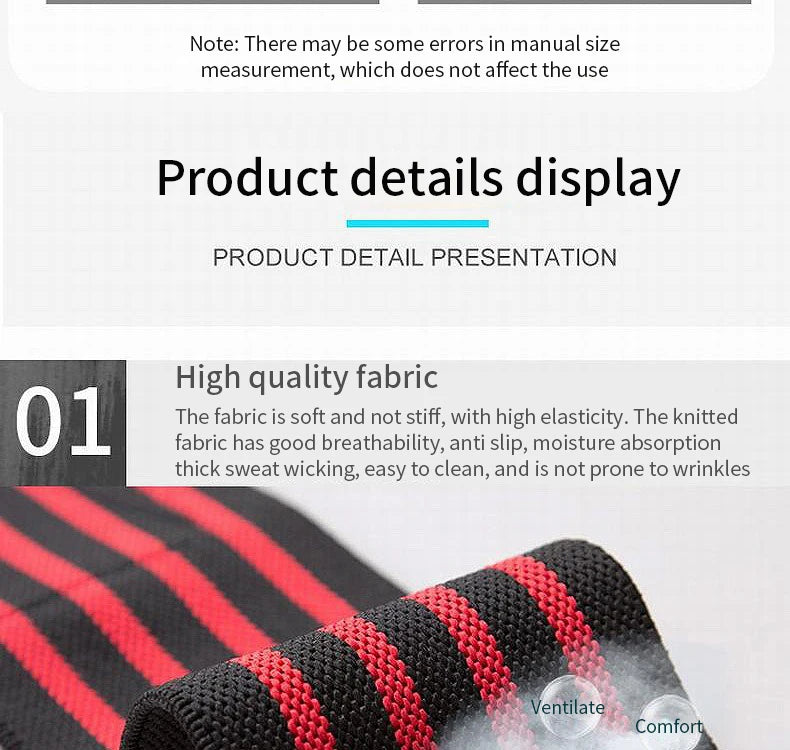 1Pcs Wristband Wrist Support Brace Straps Extra Strength Weight Lifting Wrist Wraps Bandage Fitness Gym Training Sports bandage