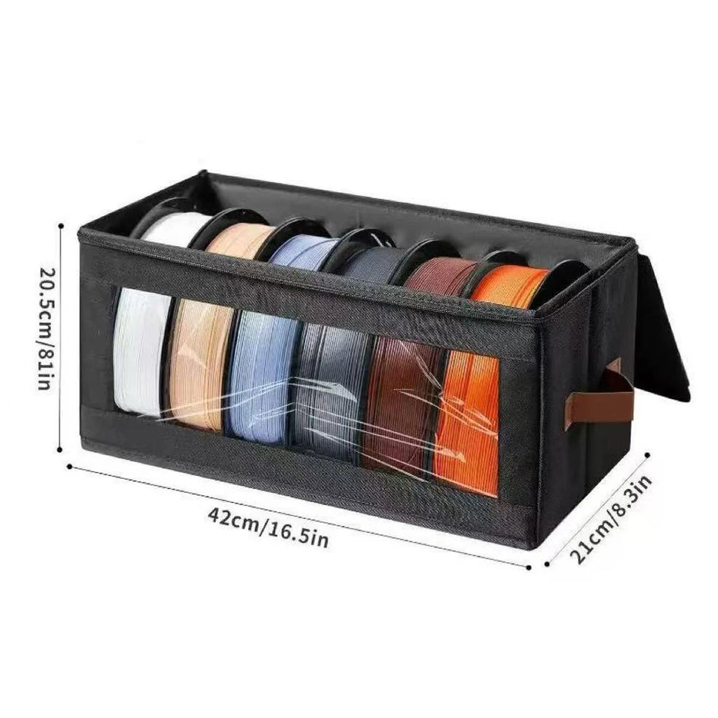 3D Filament Dryer with Desiccants Filament Rack and Organizer Box 4 Spools 1KG for 3D Printing Enthusiasts Home Studio Workshop
