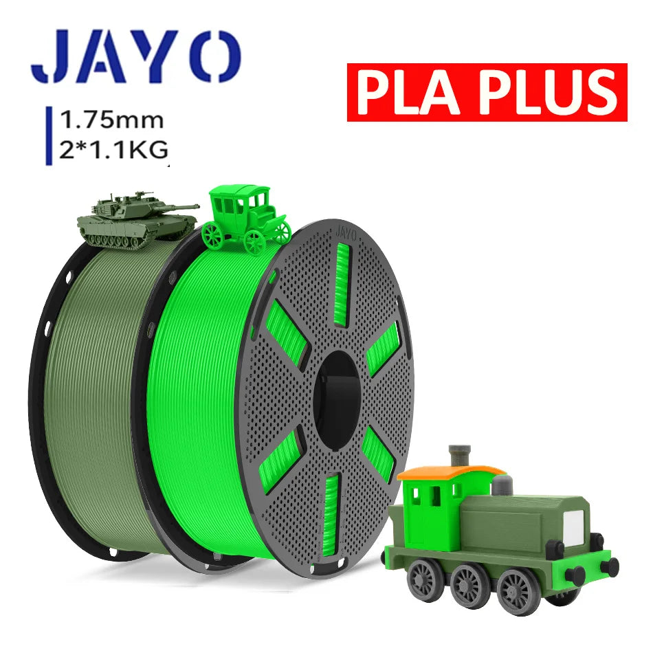 JAYO 3D Printer PLA/PETG/PLA PLUS /PLA META /SILK/ASB Filament  1.75mm 2Roll 1.1KG/0.65KG 3D Printer Filament for 3D Printer