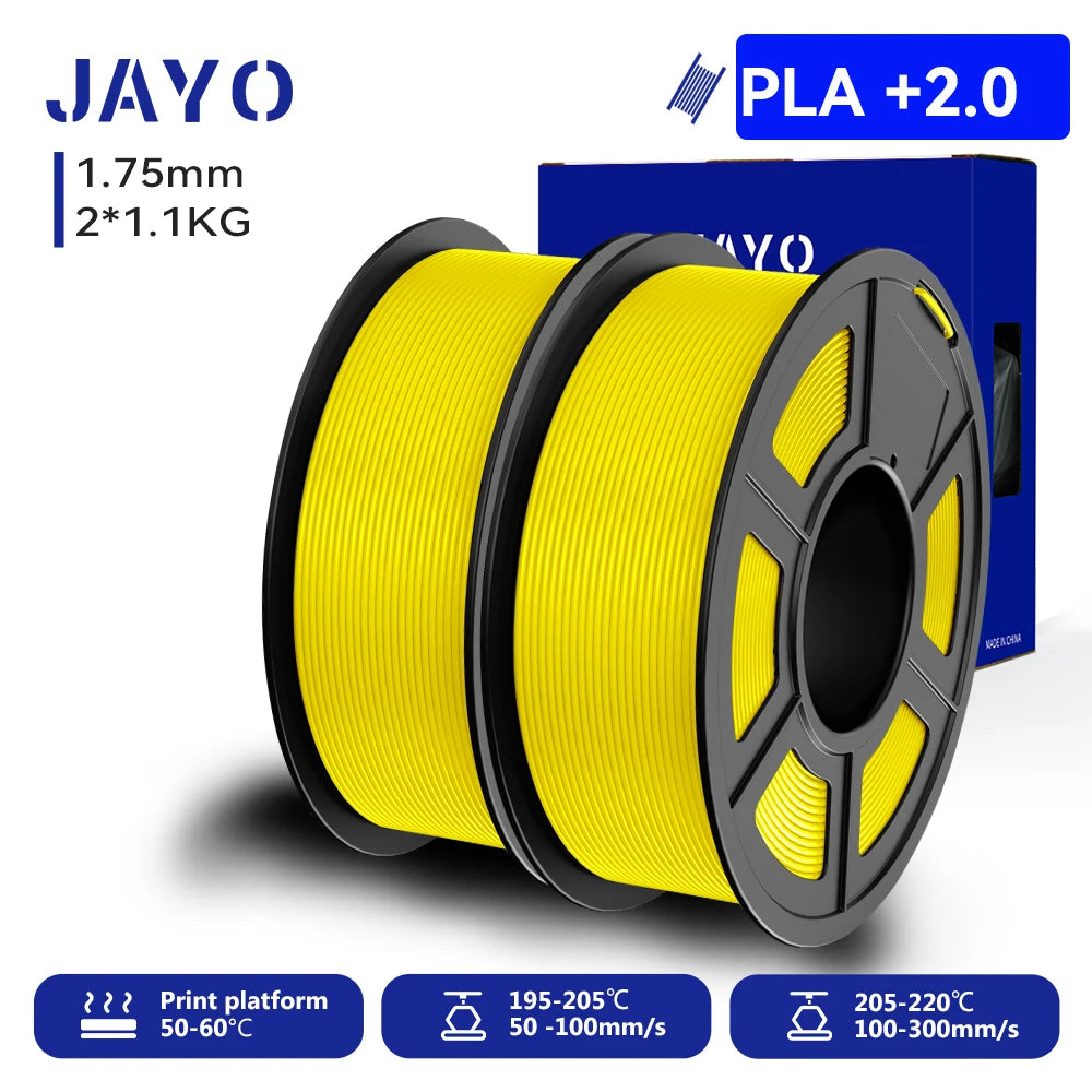 JAYO 3D Printer PLA/PETG/PLA PLUS /PLA META /SILK/ASB Filament  1.75mm 2Roll 1.1KG/0.65KG 3D Printer Filament for 3D Printer