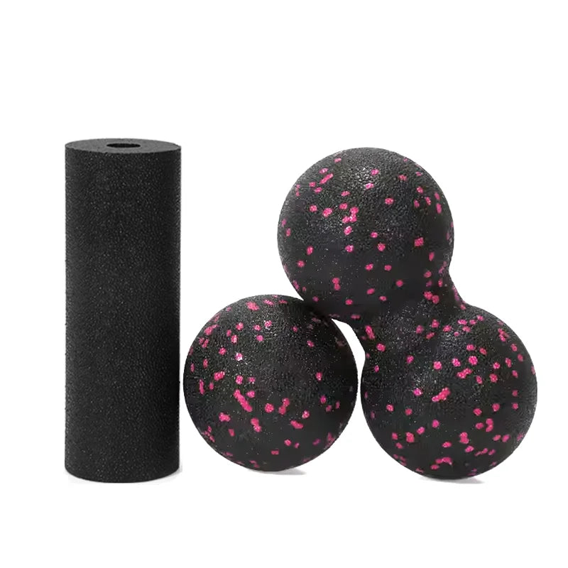 Yoga Peanut Balls Body Massage Fascia Ball Suit Foam Block High Density Muscle Relaxation Lacrosse Exercise Fitness Relieve Pain