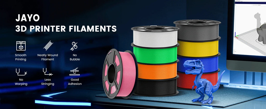 JAYO 3D Printer PLA/PETG/PLA+ /PLA META /SILK/ASB/TPU  Filament 1.75mm 2Roll 1.1KG/0.65KG 3D Printer Filament for 3D Printer