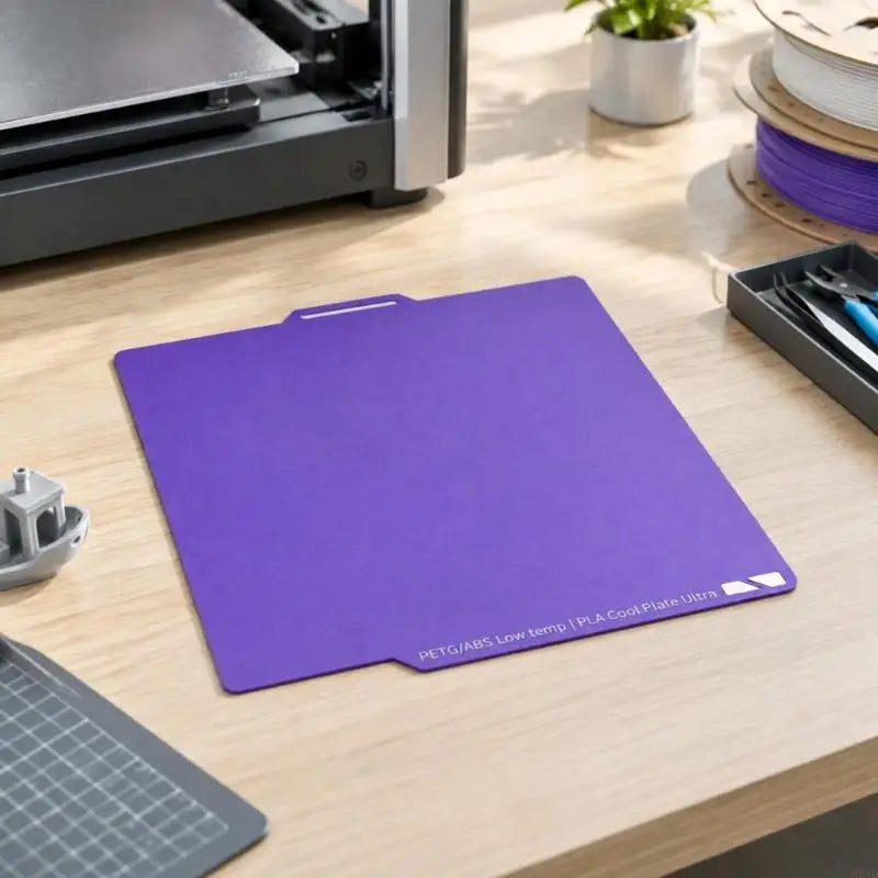 3D Printer Cool Build Plate with Smooth Front and Back Printing Areas, Room-Temperature Printing Support and Gentle Bending H8WD