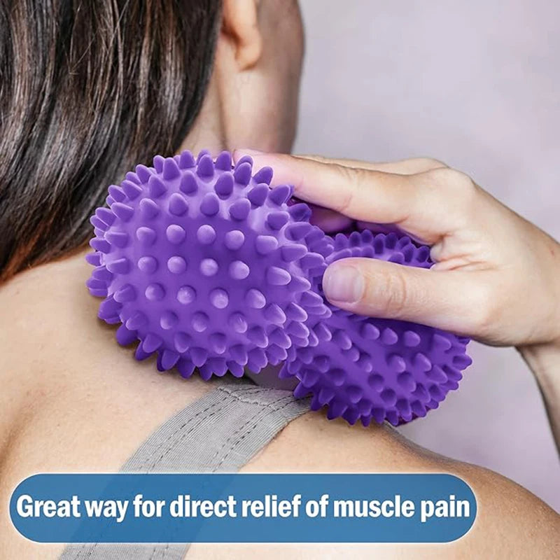 Foot Massage Roller Peanut Spiky Ball Myofascial Balls Massager For Neck Back Foot Massage