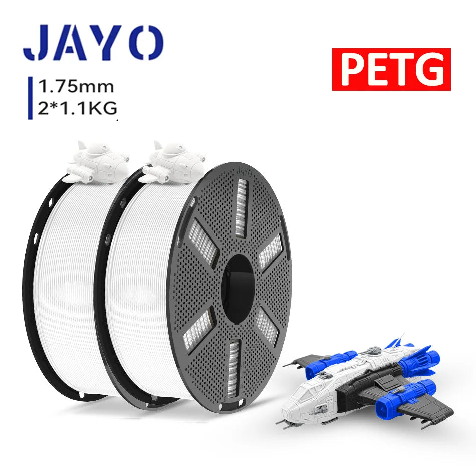 JAYO 3D Printer PLA/PETG/PLA PLUS /PLA META /SILK/ASB Filament  1.75mm 2Roll 1.1KG/0.65KG 3D Printer Filament for 3D Printer