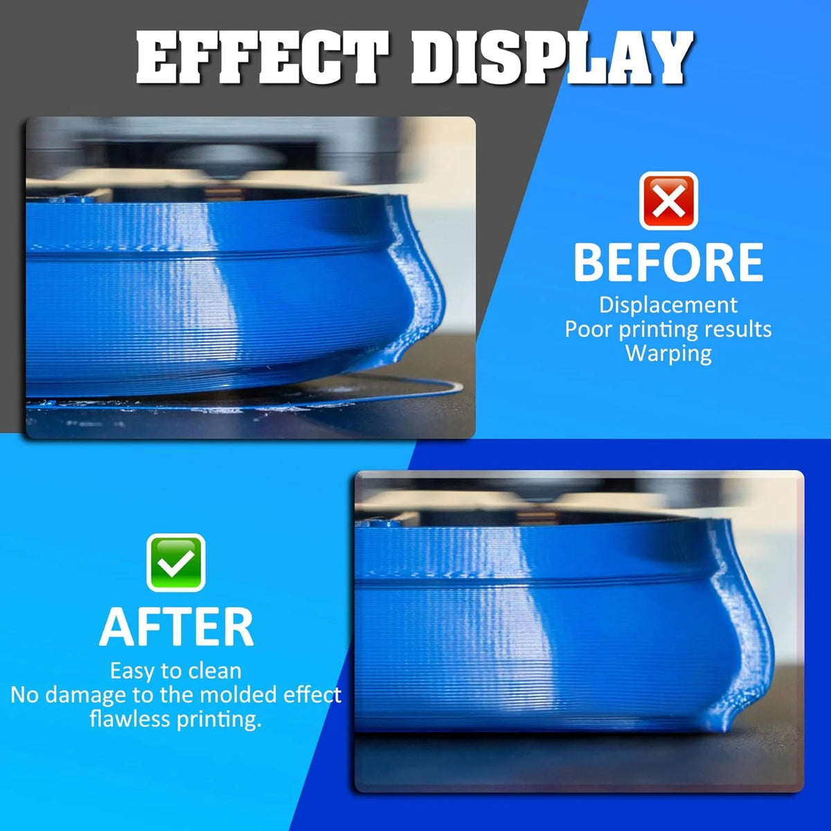 3D Printing Bed Glue, Build Plate Adhesion Booster, Reduce Warping, Easy Part Removal, Compatible with PLA ABS PETG, Glass/PEI
