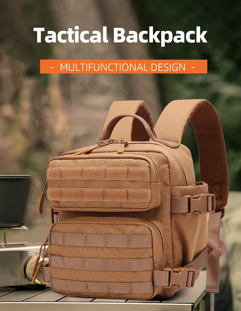 New Camping Hiking Backpack Tactical Molle 900D Men&Women School Bag Outdoor Gym Ruckdack Shoulder Pack with Dual Cup Holder