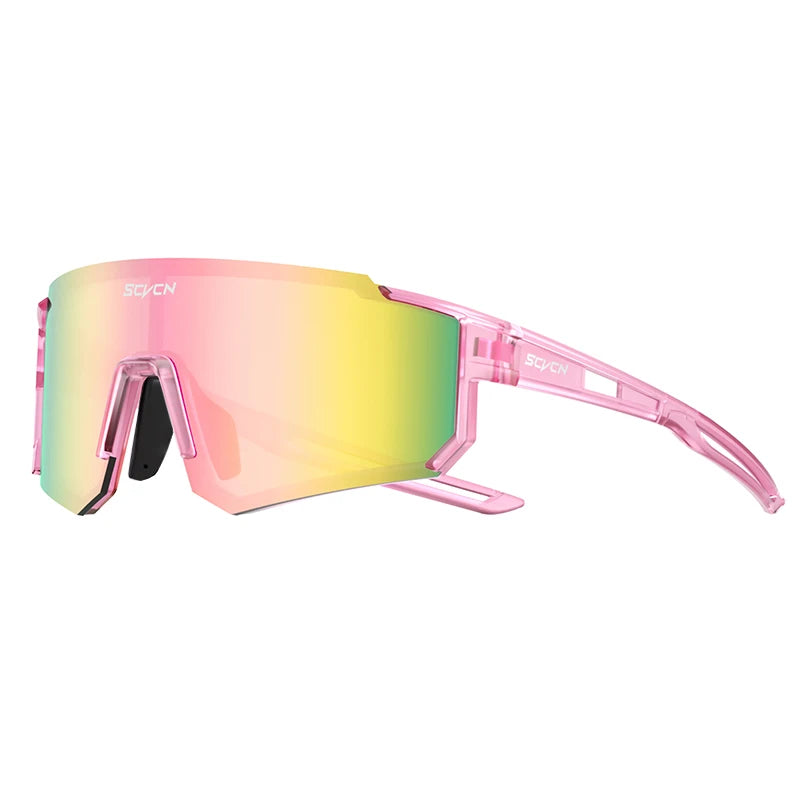 SCVCN Sweet Pink Bike Cycling Glasses Bicycle Photo Accessories Golf Eyepieces Camping Sunglasses UV400 Outdoor Sports Equipment