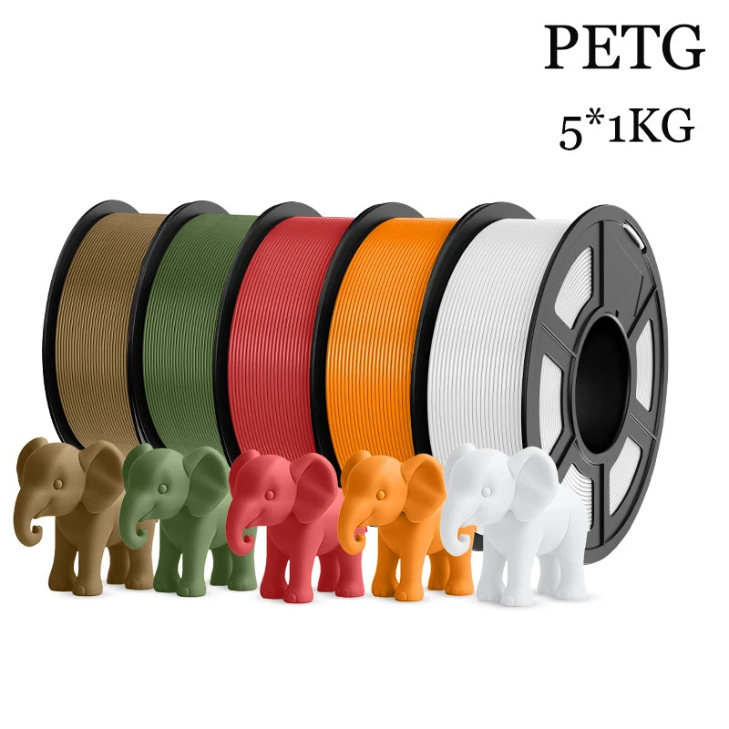 JAYO 5Rolls PLA/PLA Plus/petg/ABS/TPU/PLA meta/PLAYG/HS-PLA 3D Printer Filament 1.75mm FDM 3D Printer Materials for 3D Printer