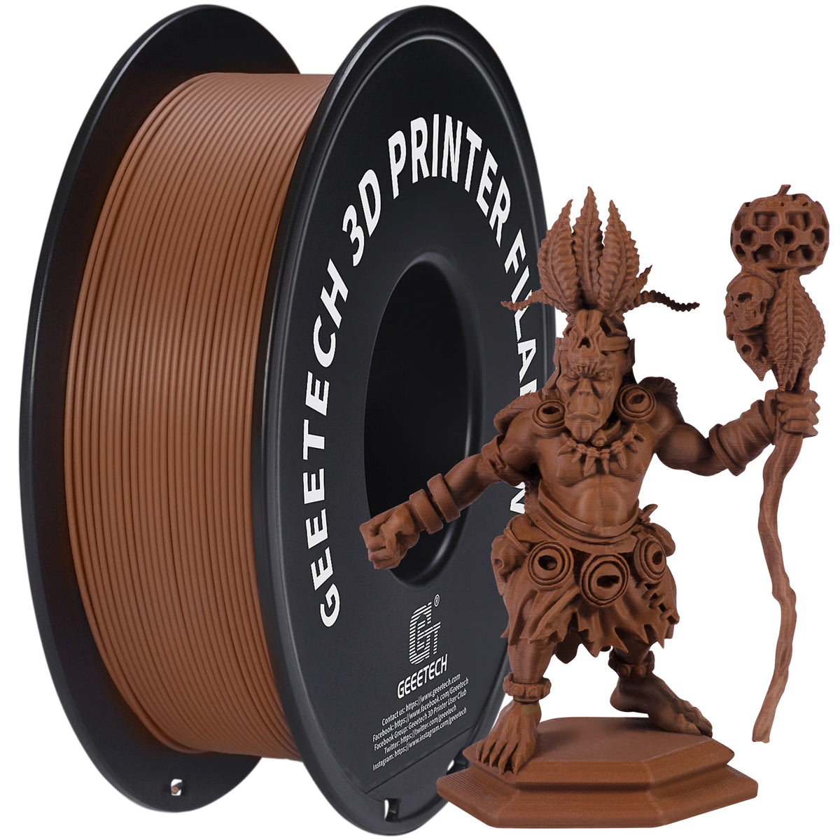 Geeetech 3d printer Filament Matte PLA Plastic 1kg 1.75mm,Tangle-Free, 3d printing consumables, vacuum packaging,fast shipping