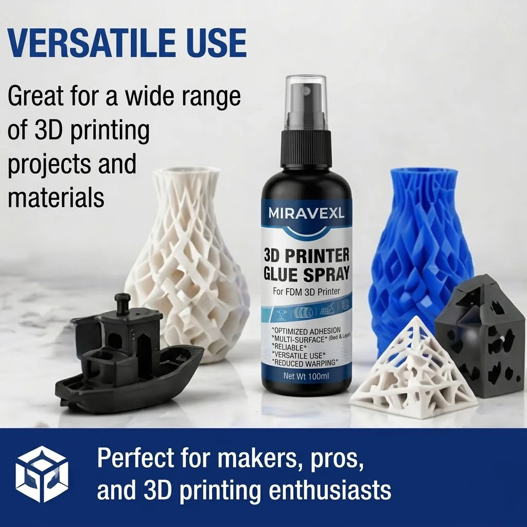 3D Printer Anti-Warp Spray, High Adhesion Model Fixing Spray, Easy Peeling No Residue, Suitable For PLA ABS Resin Printing