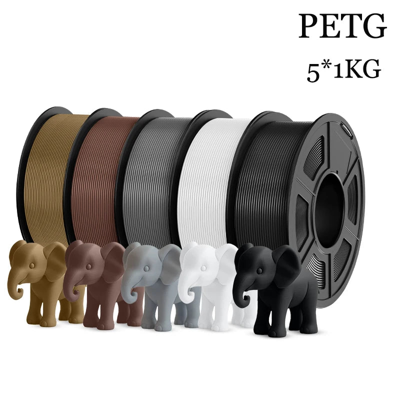 JAYO 5Rolls PLA/PLA Plus/petg/ABS/TPU/PLA meta/PLAYG/HS-PLA 3D Printer Filament 1.75mm FDM 3D Printer Materials for 3D Printer