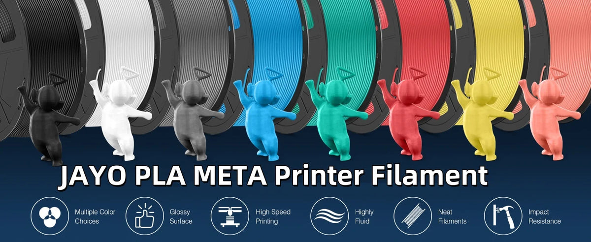 JAYO 3D Printer PLA/PETG/PLA+ /PLA META /SILK/ASB/TPU  Filament 1.75mm 2Roll 1.1KG/0.65KG 3D Printer Filament for 3D Printer