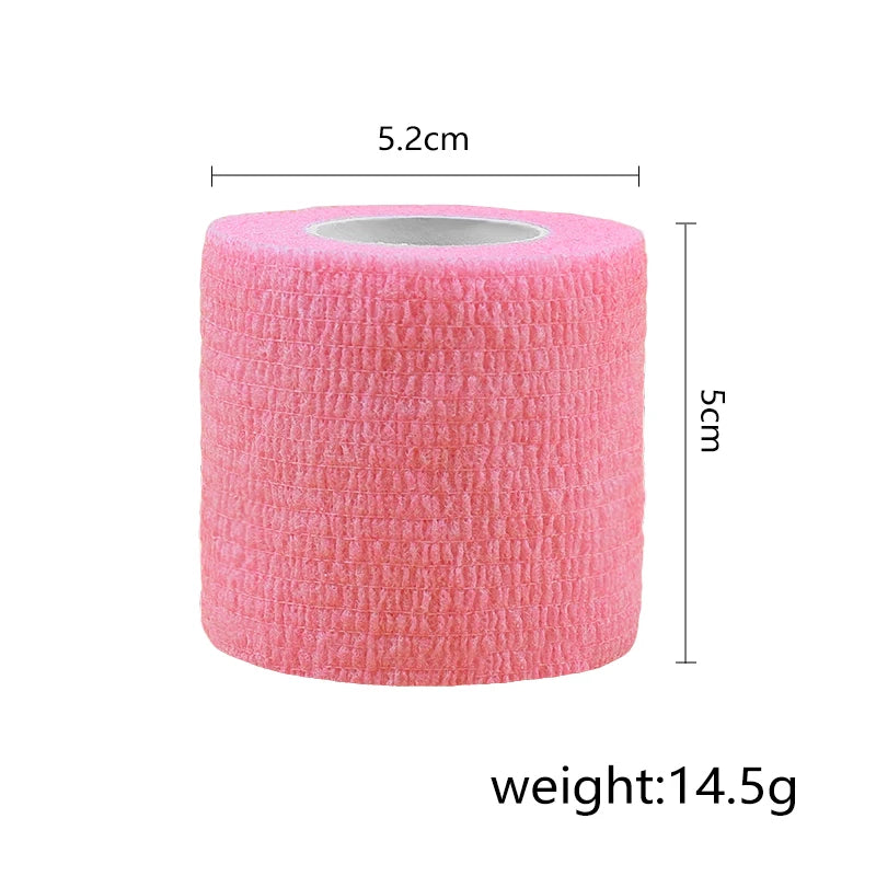 5/10pcs Athletic Wrap Tape Self Adhesive Elastic Bandage Elastoplast Sports Protector Knee Finger Shoulder Tattoo Accessories