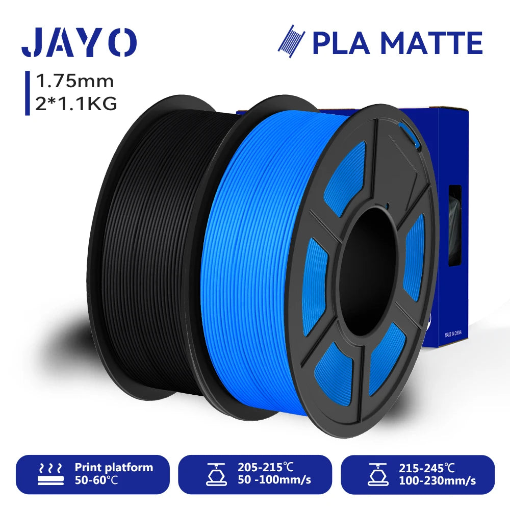 JAYO 3D Printer PLA/PETG/PLA PLUS /PLA META /SILK/ASB Filament  1.75mm 2Roll 1.1KG/0.65KG 3D Printer Filament for 3D Printer