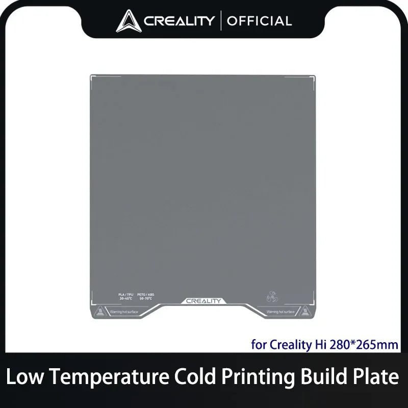 Creality Hi Build Plate Low Temperature Cold Printing  High Adhesion Double-Sided Printing Plate for 3D Printer Parts 280*265mm