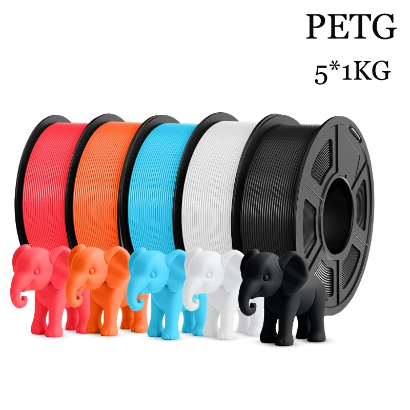 JAYO 5Rolls PLA/PLA Plus/petg/ABS/TPU/PLA meta/PLAYG/HS-PLA 3D Printer Filament 1.75mm FDM 3D Printer Materials for 3D Printer
