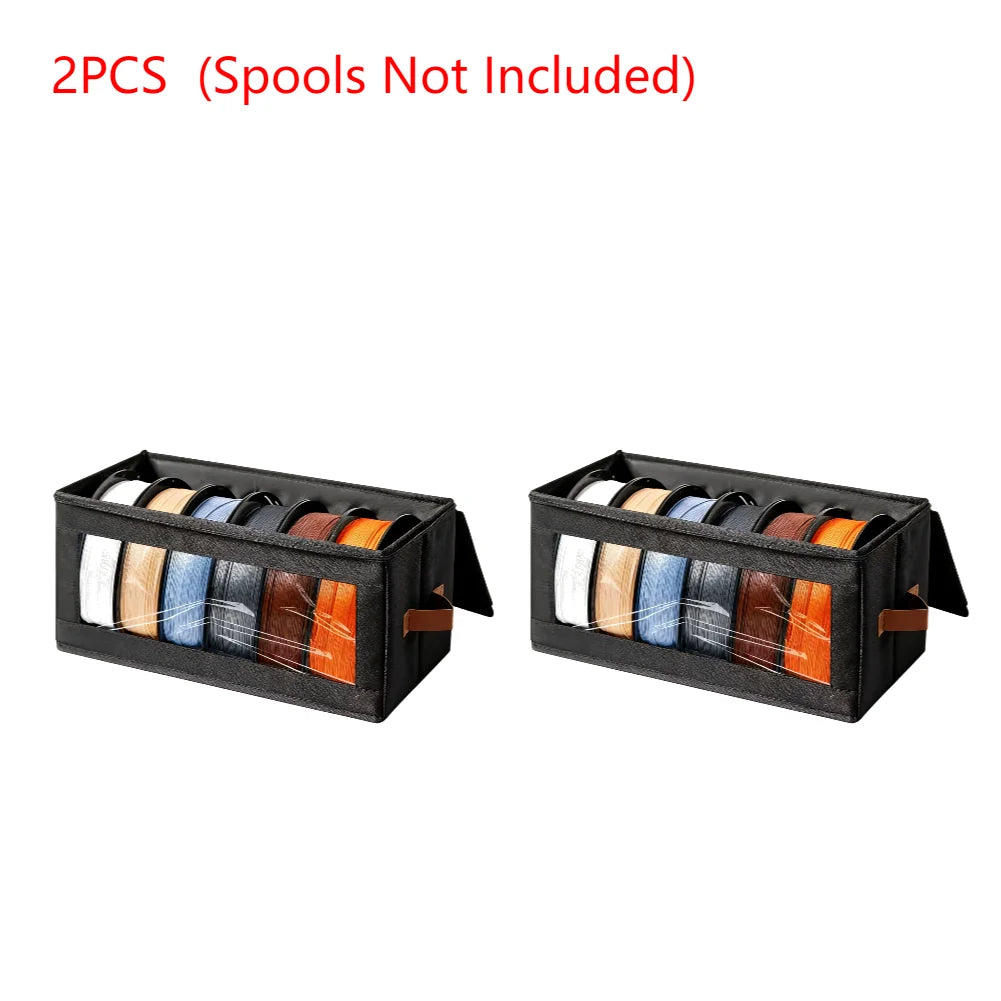 3D Filament Dryer with Desiccants Filament Rack and Organizer Box 4 Spools 1KG for 3D Printing Enthusiasts Home Studio Workshop