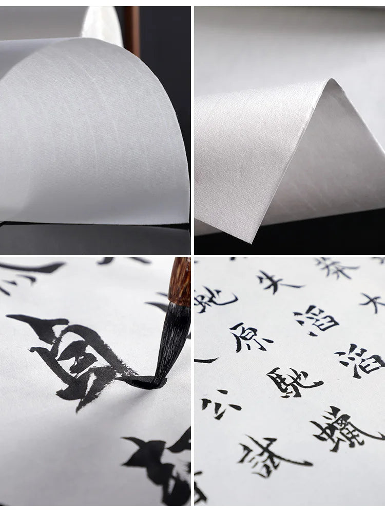 Long Rolling Thicken Rice Paper Raw Half-ripe Xuan paper Calligraphy Chinese Painting Creation Practice Papier White Rijstpapier