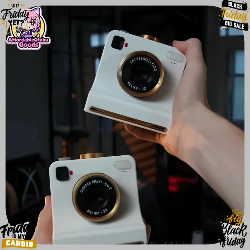 3D Printed Camera Shaped Coffee Latte Art Stencil V2 New Version 30 Printing Stencil Cards Home Barista Tool DIY Coffee Kit Cafe