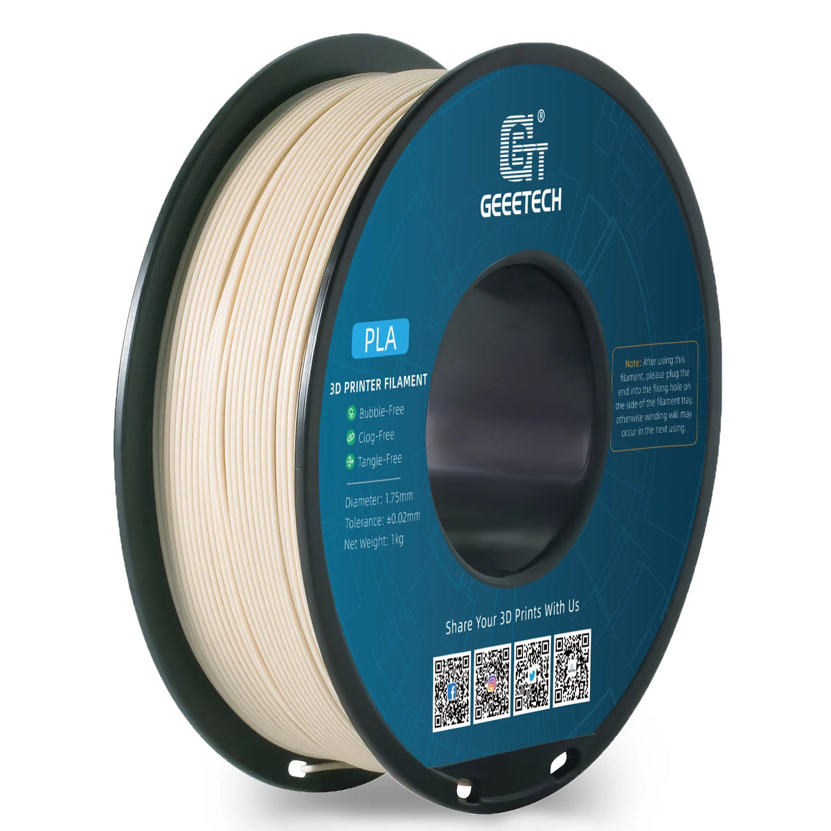 Geeetech Wood PLA 1kg 1.75mm Filament 3D Print Wire Vacuum Packaging Local Warehouses Colorful Plastic for FDM 3D Printer