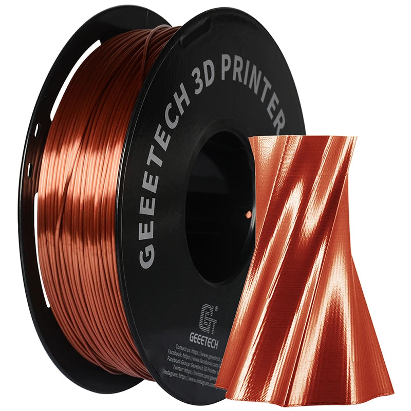 GEEETECH 3D Printing Materials Filament PLA For FDM 3D Printer Pure pla 1 kg (2.2lbs) Vacuum Packaging 1.75mm +-0.03mm