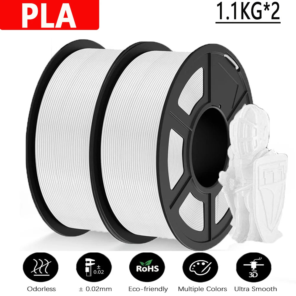 JAYO 3D Printer PLA/PETG/PLA PLUS /PLA META /SILK/ASB Filament  1.75mm 2Roll 1.1KG/0.65KG 3D Printer Filament for 3D Printer