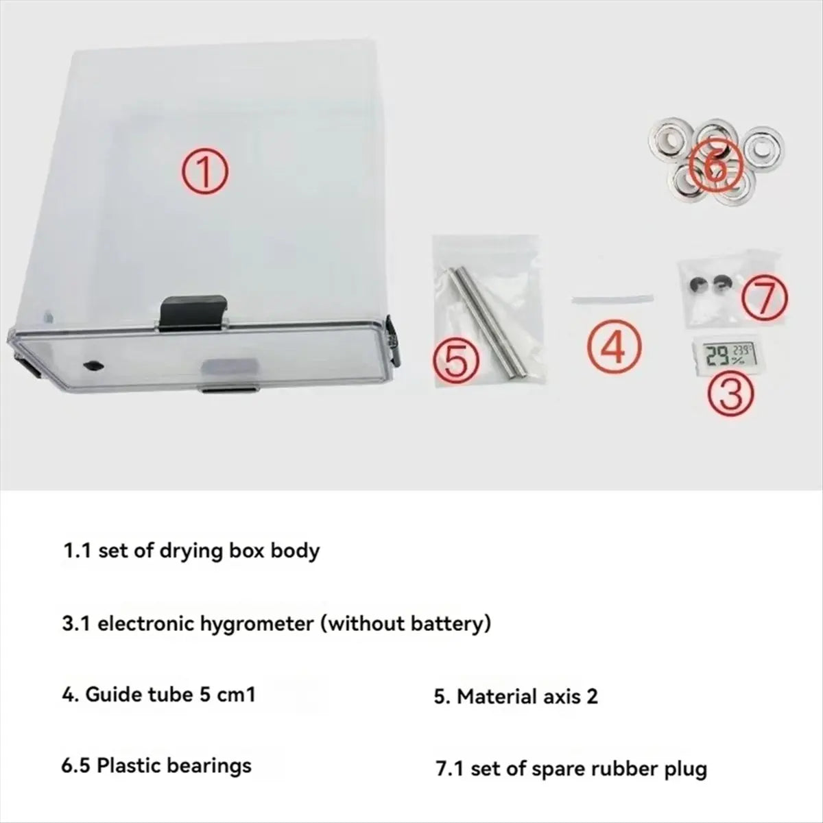✤3D Printer Filament Dry Box Storage Hot-Air Heating Storage Printing Material Box Holder Moisture-Resistant for All FDM