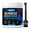 2026 New 3D Printer Bed Adhesive Grease with Brush, Strong First Layer Support for PLA, ABS, PETG and TPU, Helps Reduce Warping