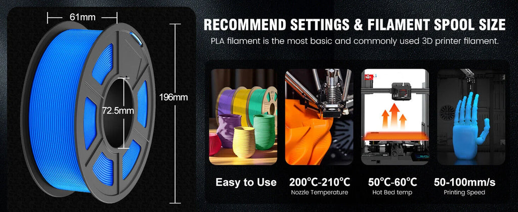 JAYO 3D Printer PLA/PETG/PLA+ /PLA META /SILK/ASB/TPU  Filament 1.75mm 2Roll 1.1KG/0.65KG 3D Printer Filament for 3D Printer