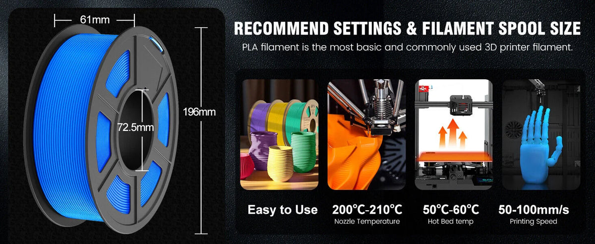 JAYO 3D Printer PLA/PETG/PLA+ /PLA META /SILK/ASB/TPU  Filament 1.75mm 2Roll 1.1KG/0.65KG 3D Printer Filament for 3D Printer