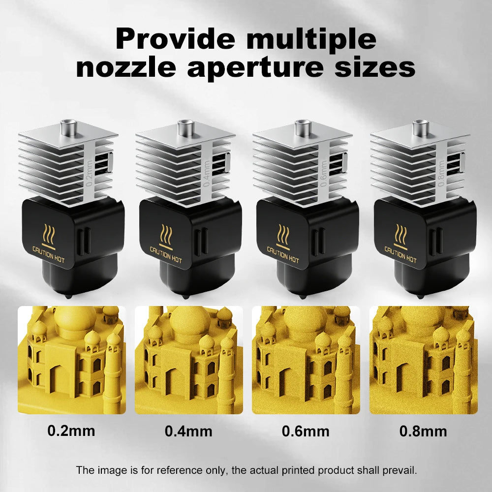3D Printing Accessories A1/A1 Mini Integrated Nozzle Hotend Kit Stainless Steel 0.2/0.4/0.6/0.8mm For Bambu Lab A1/A1 Mini