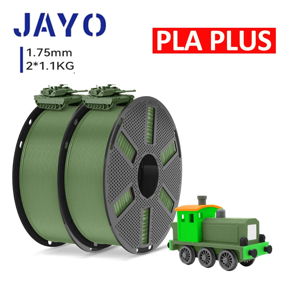 JAYO 3D Printer PLA/PETG/PLA PLUS /PLA META /SILK/ASB Filament  1.75mm 2Roll 1.1KG/0.65KG 3D Printer Filament for 3D Printer